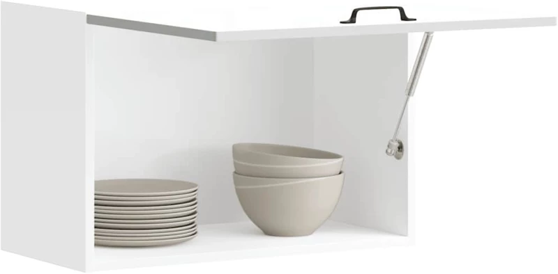 ντουλάπι τοίχου κουζίνας "Kalmar" Λευκό κατασκευασμένο ξύλο Λευκό 853597