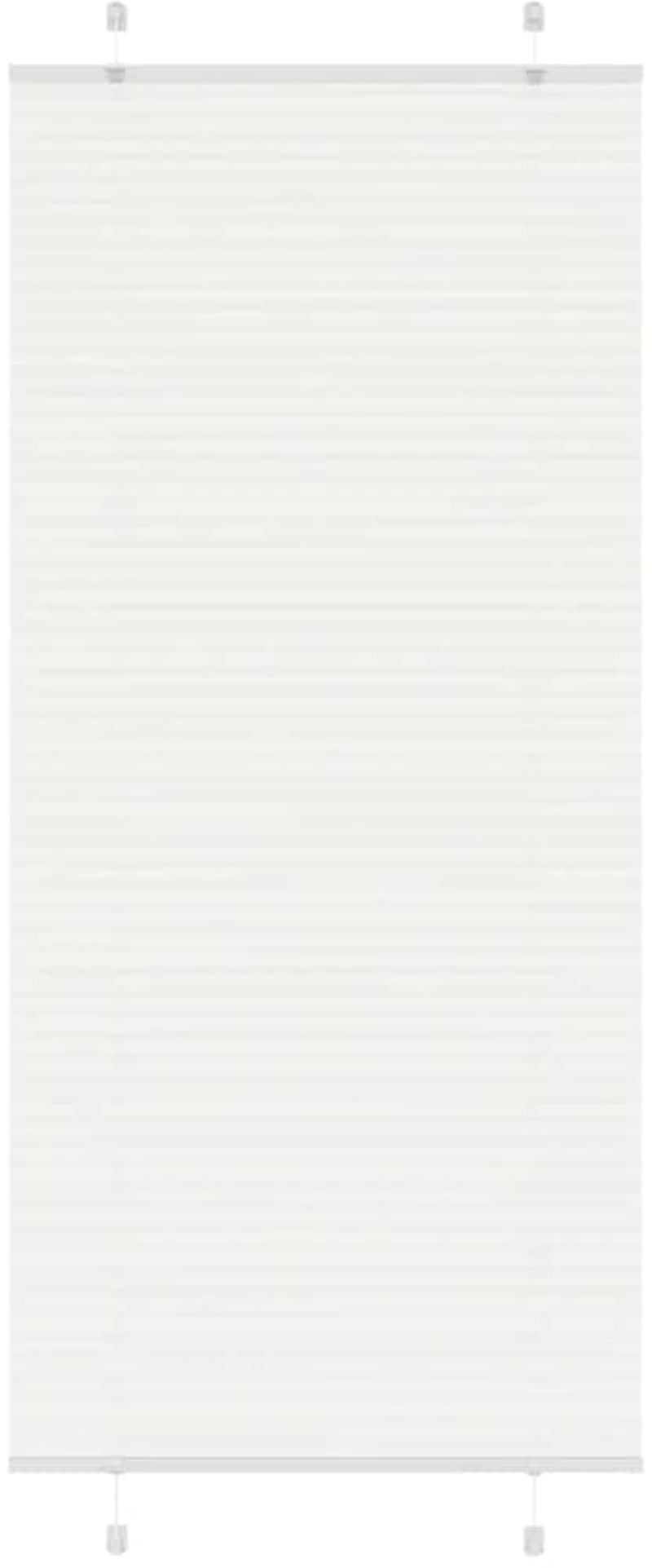Πλισέ περσίδα Λευκό 95x200 cm Πλάτος υφάσματος 94,4 cm Λευκό 4015516