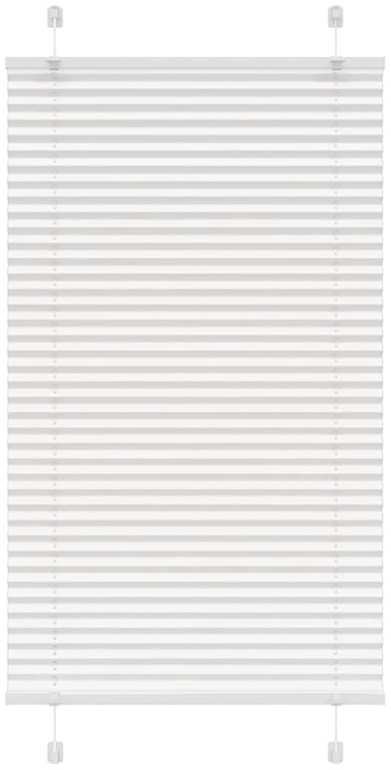Πλισέ περσίδα Λευκό 70x150 cm Πλάτος υφάσματος 69,4 cm Λευκό 4015494