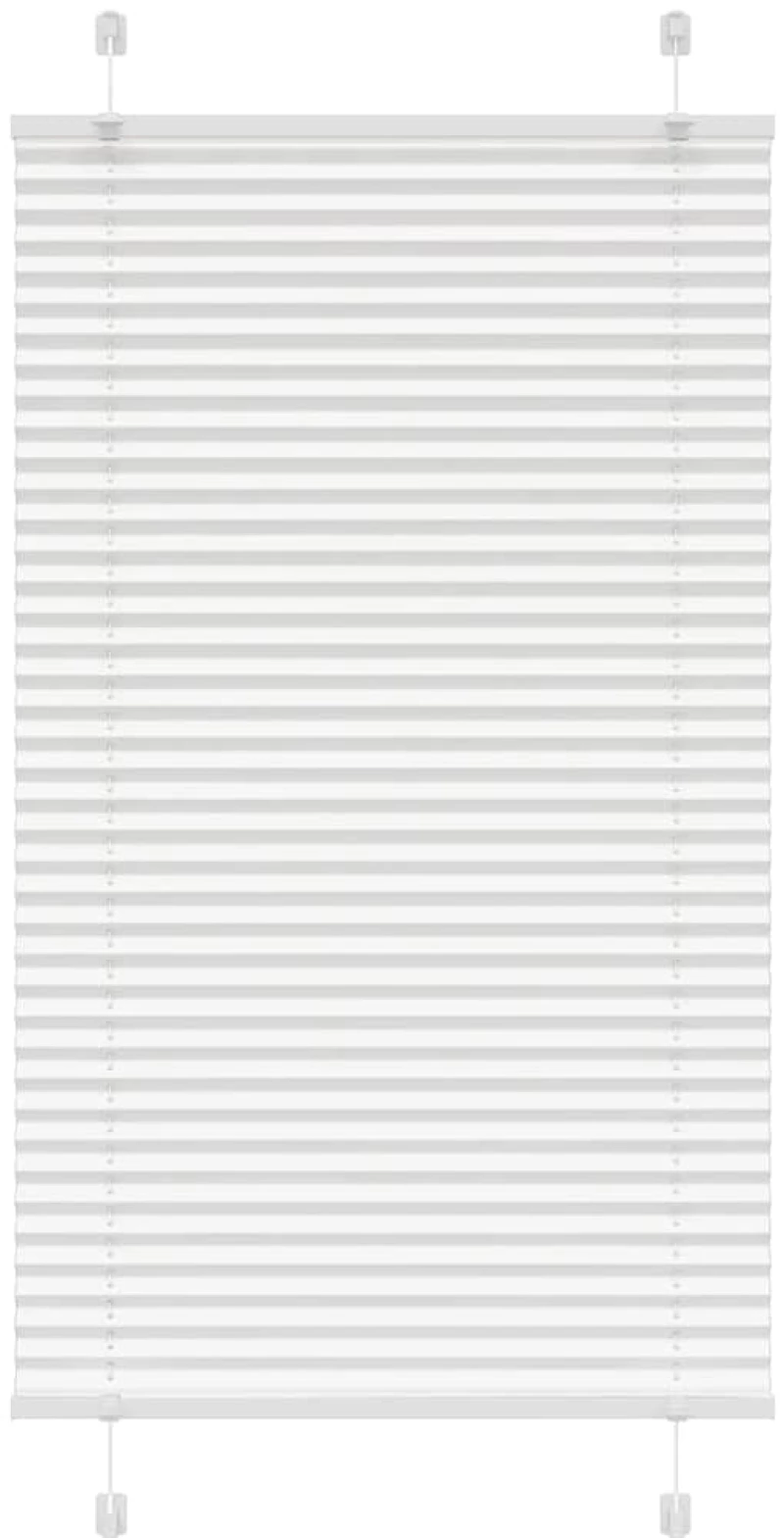 Πλισέ περσίδα Λευκό 80x100 cm Πλάτος υφάσματος 79,4 cm Λευκό 4015479