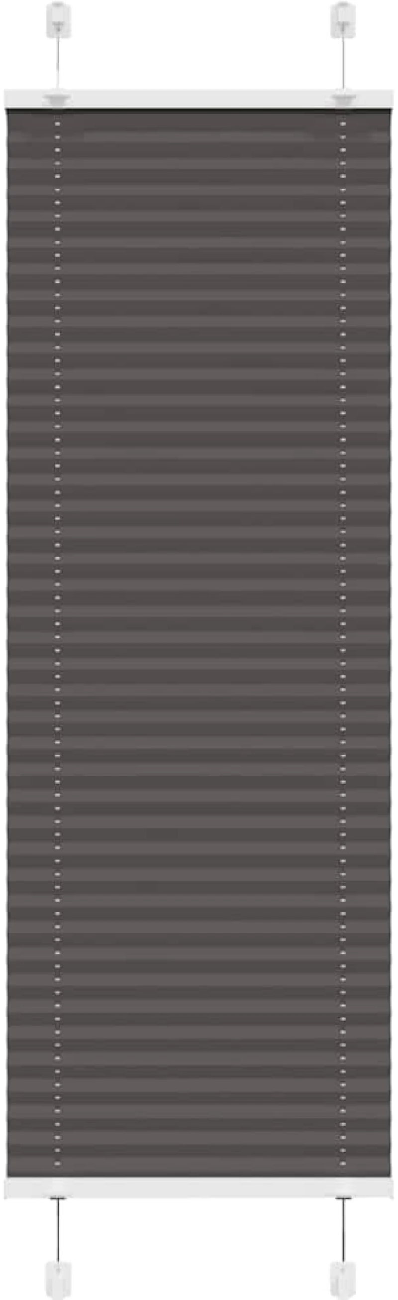 Πλισέ περσίδα Μαύρο 45x150 cm Πλάτος υφάσματος 44,4 cm Μαύρο 4015132