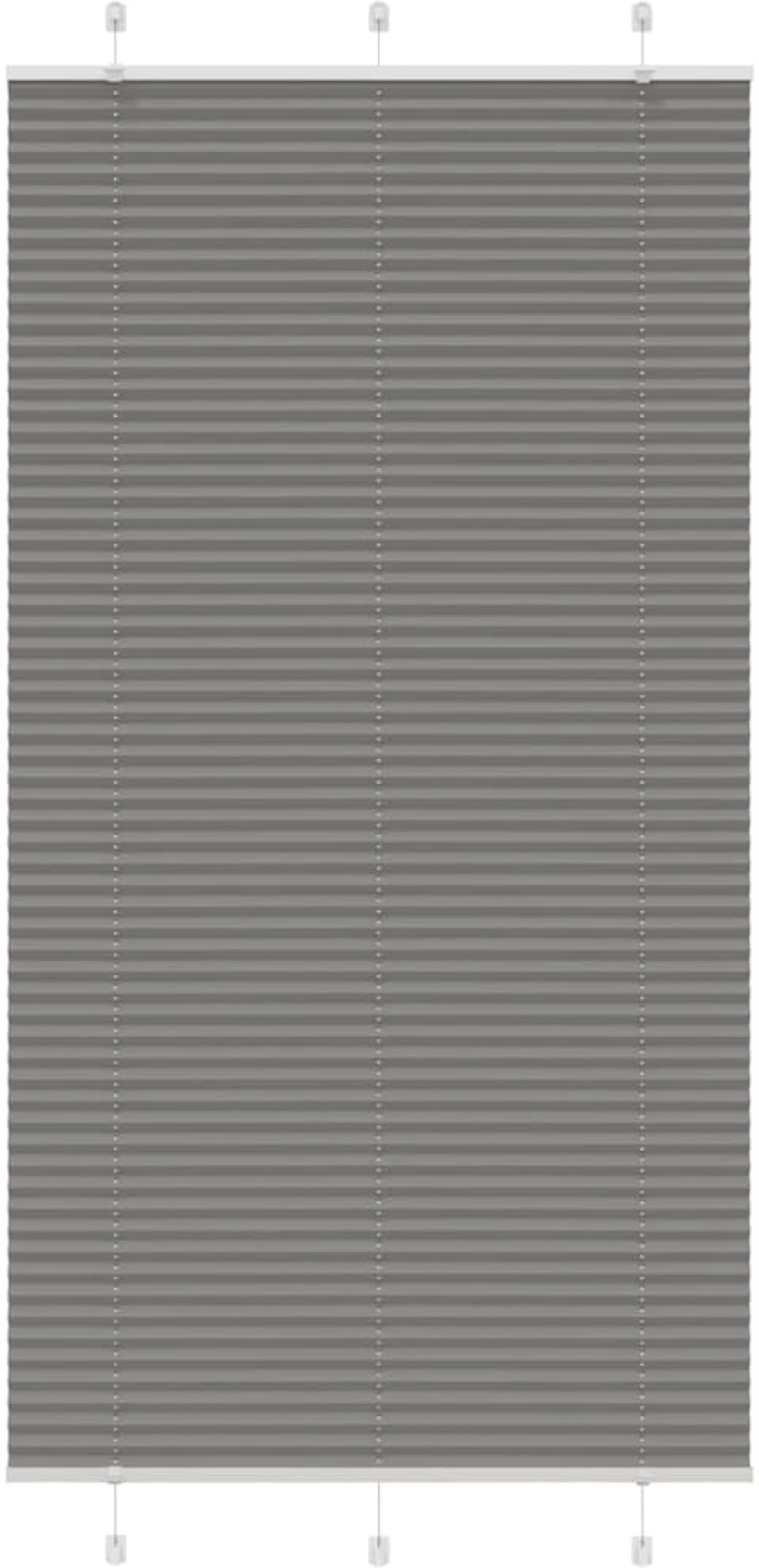 Πλισέ περσίδα Ανθρακί 110x200 cm Πλάτος υφάσματος 109,4 cm Ανθρακί 4015111