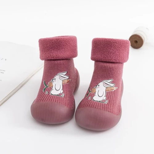 CHILDRENLAND STOPPER SOCKS DW2400-4 ΡΑΒΒΙΤ/BLUEBERRY