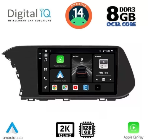 DIGITAL IQ BXF 8220_CPAA (10inc) MULTIMEDIA TABLET for HYUNDAI i20 mod. 2021+ DIQ_BXF_8220