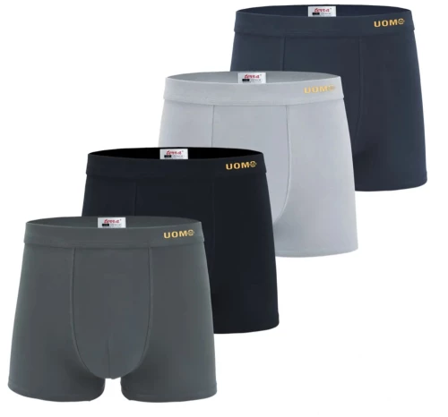 BOXER Ανδρικά Σετ 4 τμχ. Μονόχρωμα UOMO  T715 (XXL)
