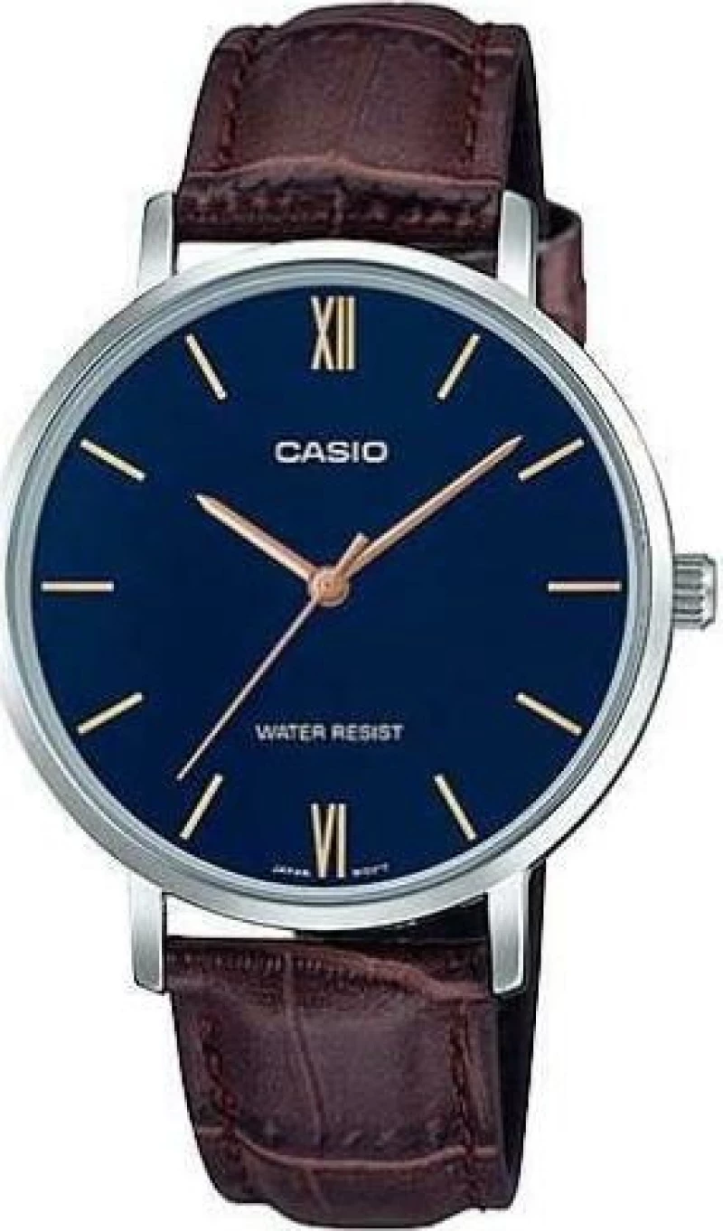 Γυναικείο ρολόι χειρός με δερμάτινο λουρί Casio LTP-VT01L-2BUDF