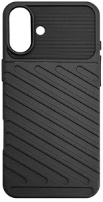 POWERTECH θήκη Thunder MOB-1996 για iPhone 16 Plus, μαύρη