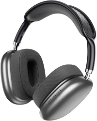 Wireless Ακουστικά Stereo Hoco Cool Shadow V5.3 400mAh 12 'Ωρες Λειτουργίας με υποδοχή Micro SD και AUX Σκούρο Γκρι