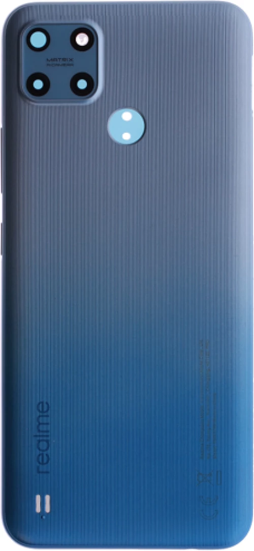 Realme (4909037) Back Cover - Blue, Realme C25 (RMX3191 RMX3193)