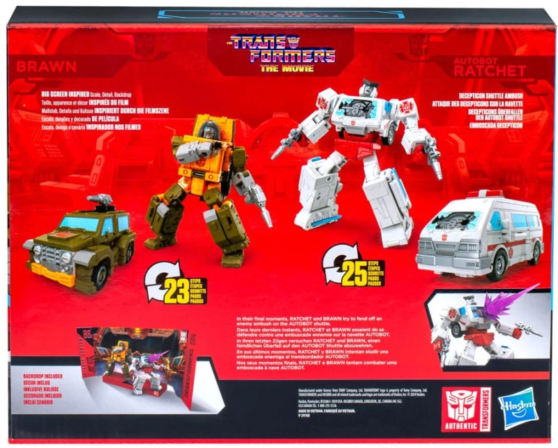The Transformers: The Movie Studio Series Deluxe Class Action Figure 2-Pack Brawn & Autobot Ratchet 11 cm