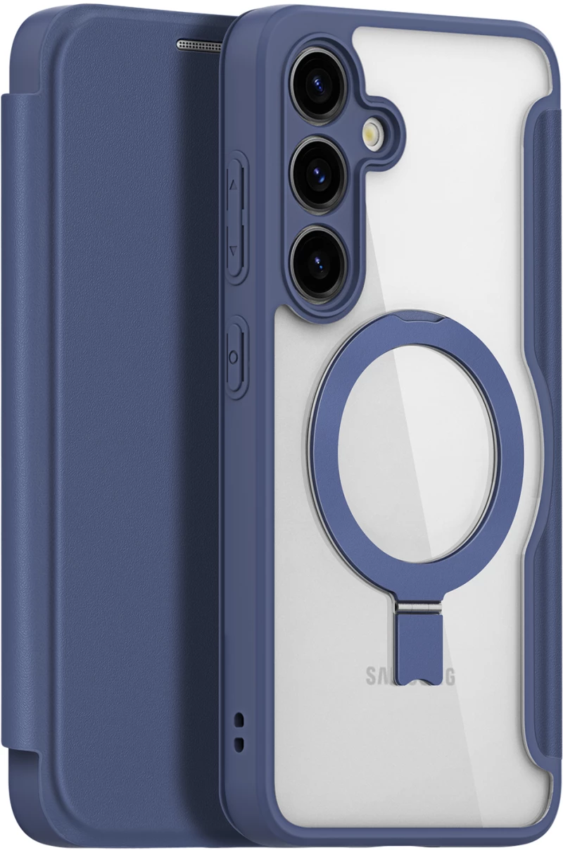 Dux Ducis Skin X Pro case with magnetic ring / stand for Samsung S24 - blue