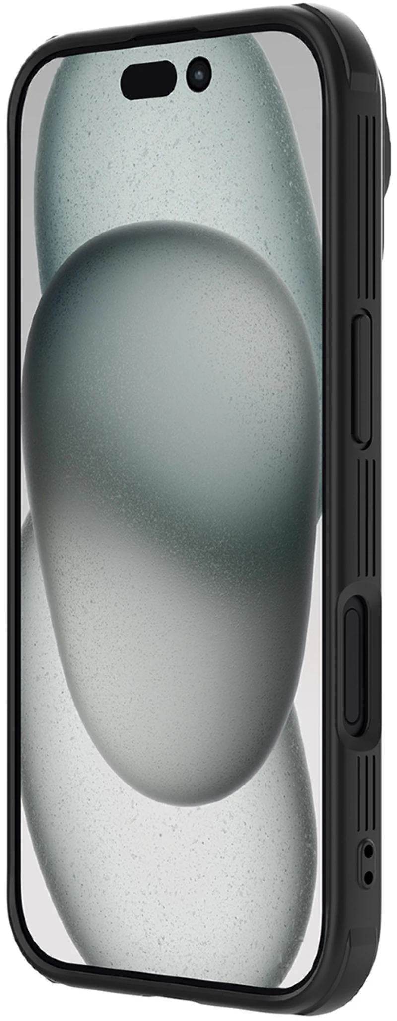 Nillkin CamShield Prop Case for iPhone 16 Pro Max with Camera Cover and Stand - Black