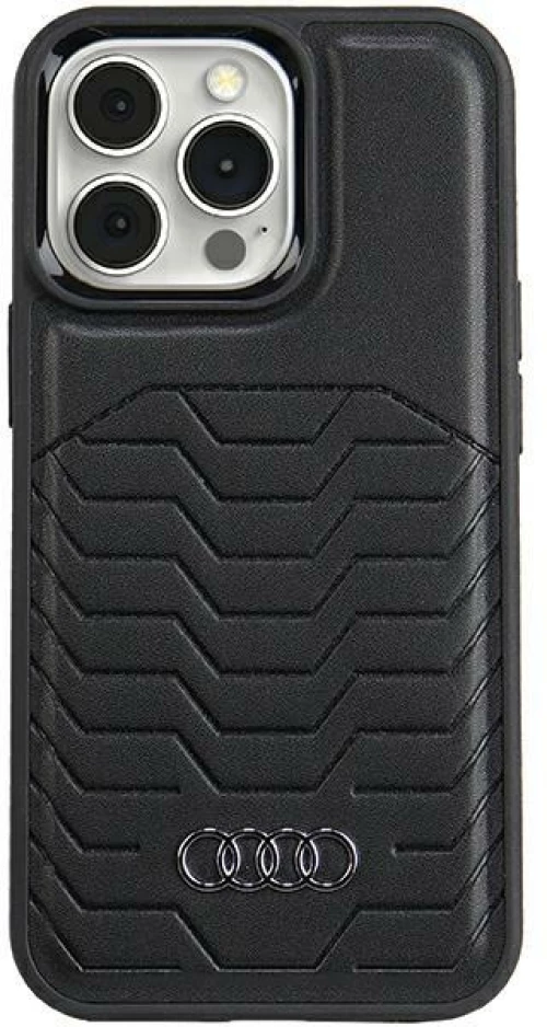 Audi Synthetic Leather case with MagSafe for iPhone 15 Pro - black