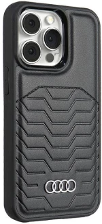 Audi Synthetic Leather case with MagSafe for iPhone 15 Pro - black