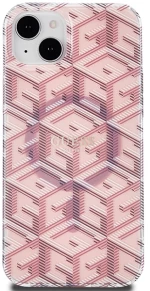 Guess IML GCube MagSafe case for iPhone 15 / 14 / 13 - pink