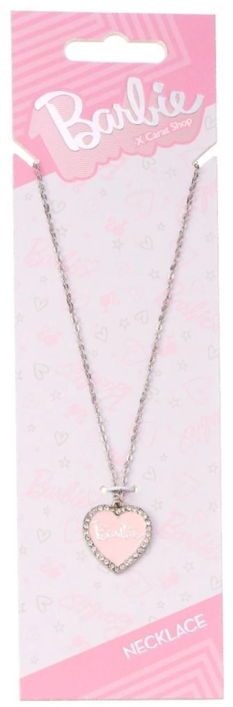 BARBIE - Chain Necklace - Pink Haert