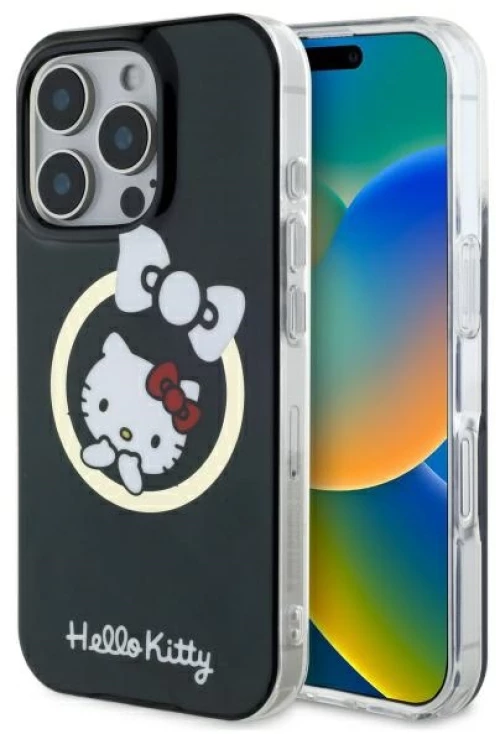 Hello Kitty IML Fun bow Magsafe iPhone 16 Pro Max Case - Black