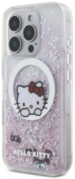 Hello Kitty HKHMP16XLSWKH iPhone 16 Pro Max 6.9" white/white hardcase Liquid Glitter Sweet Kitty Bows MagSafe