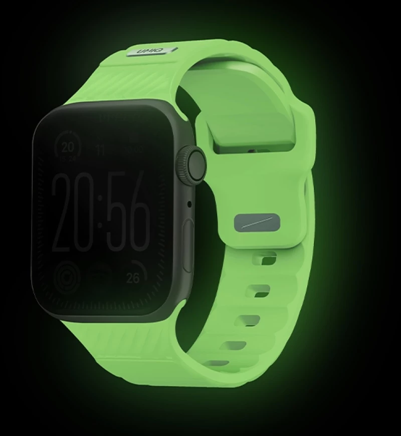 Uniq Stride SE Apple Watch strap 49/46/45/44mm FKM Rubber Strap lume