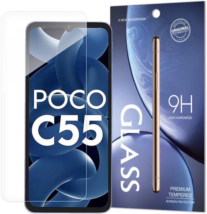 Standard Tempered Glass Envelope tempered glass for Xiaomi Redmi 11A / Poco C55 / Redmi 12C 9H