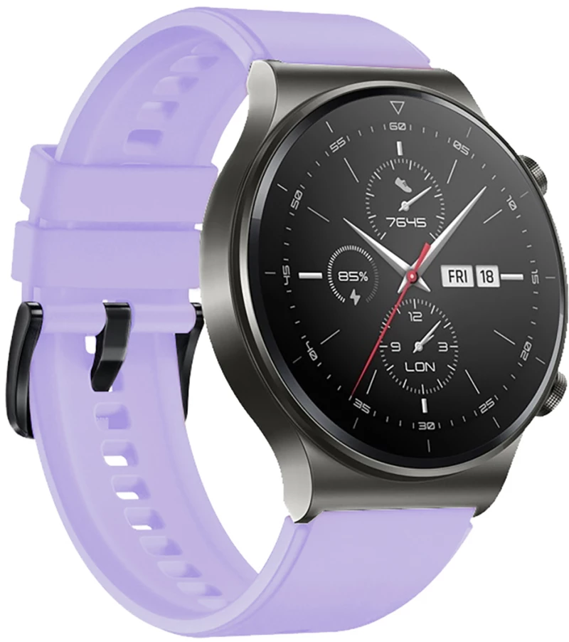 Silicone Strap for Huawei Watch GT 2/3/4/2 Pro/3 Pro/4 Pro/GT 2e 46mm - Purple