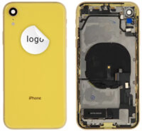For iPhone/iPad (APXR0024YPSP-B) Rear Cover (Pulled B) incl. small parts - Yellow, For iPhone XR