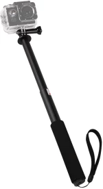 Selfie stick with camera holder