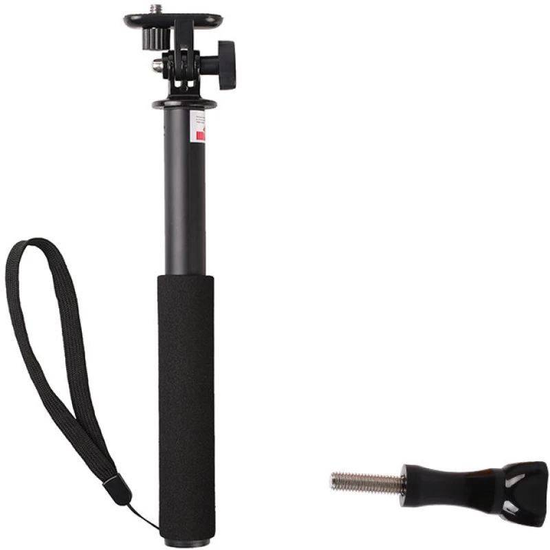 Selfie stick with camera holder