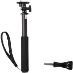 Selfie stick with camera holder