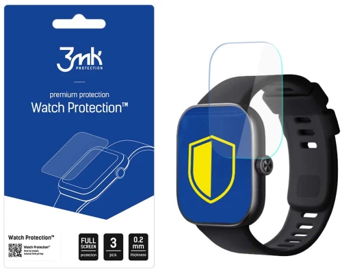 3mk Watch Protection™ hybrid glass v. FlexibleGlass Lite on Xiaomi Redmi Watch 4