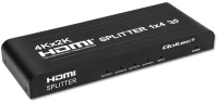 Qoltec 51798 Active HDMI Splitter 4 x HDMI 4K x 2K | 3.4Gb/s