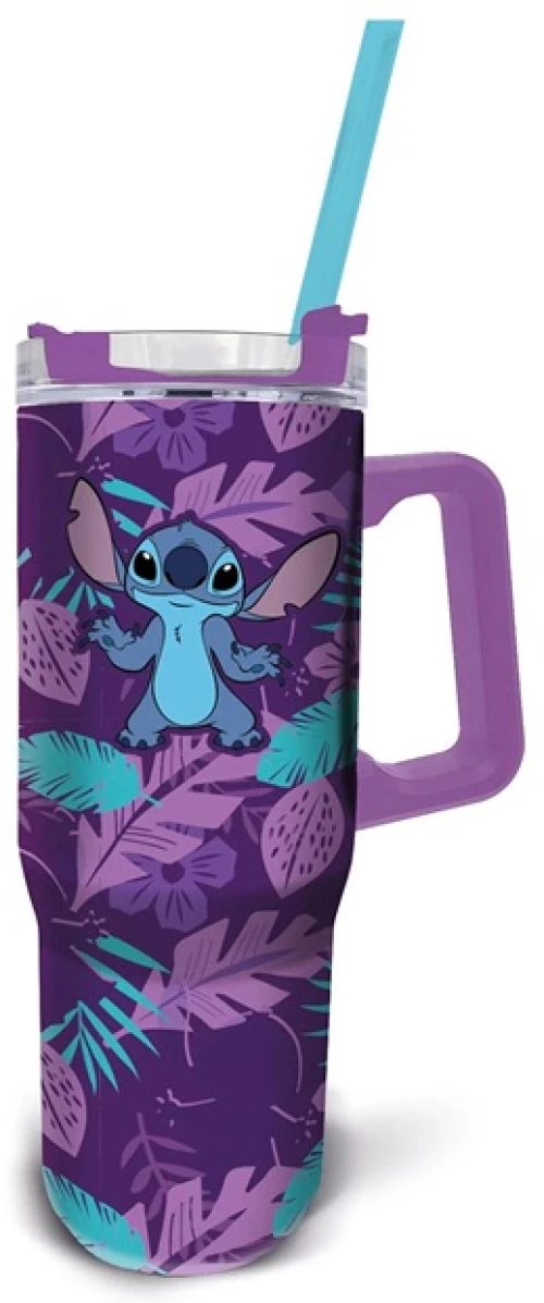 Stor Θερμός Ταξιδιού XL Disney Stitch Purple Flower 940ml - 75893
