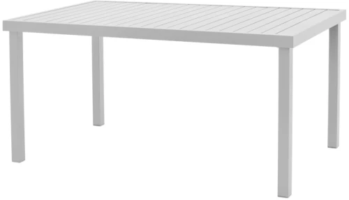 Τραπέζι Kliton   αλουμινίου λευκό 150x80x74εκ