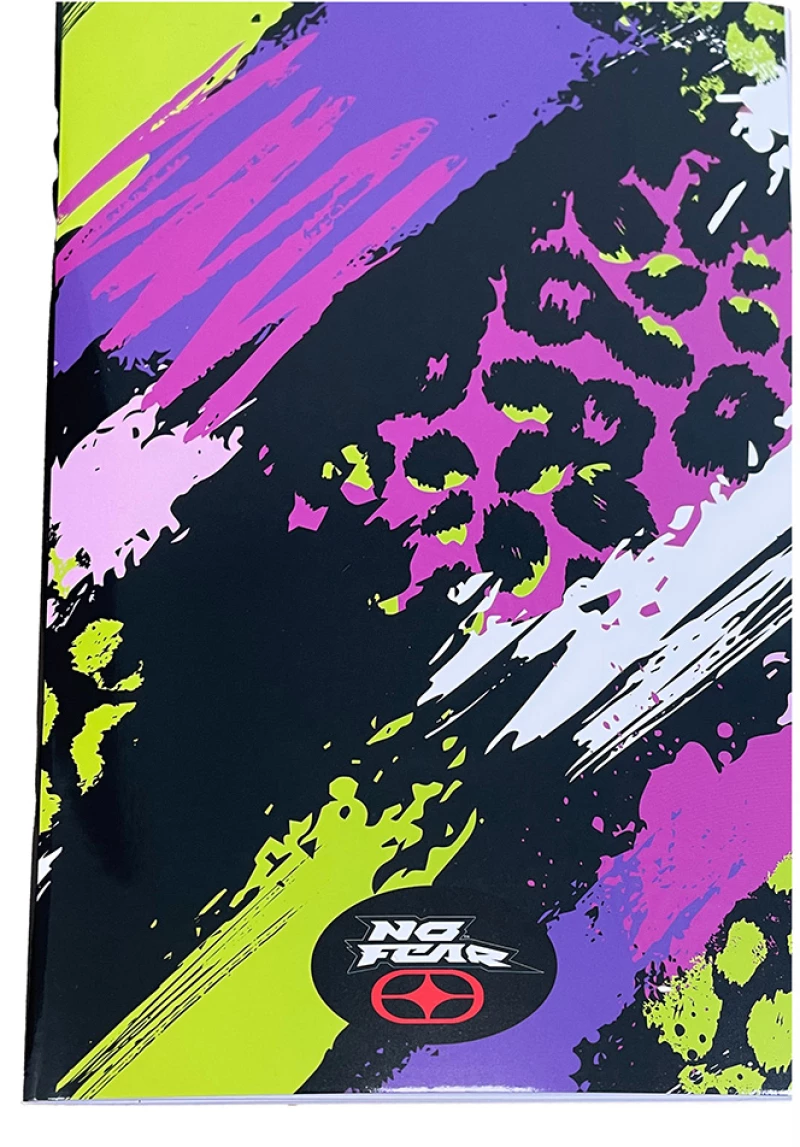 BACK ME UP ΤΕΤΡΑΔΙΟ 17Χ25 cm NO FEAR FLUO PRINTS (#348-31400)