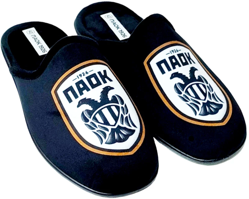 ΠΑΝΤΟΦΛΑ ΑΝΔΡΙΚΗ PAOK PA-NL003 ΜΑΥΡΟ (41-47)