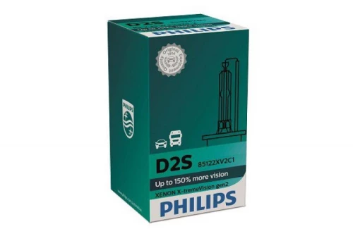 PHILIPS D2S XENON 85V 35W X-TREME VISION GEN2 150%  85122xv2c1