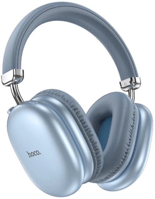 Hoco W35 MAX Ασύρματα/Ενσύρματα Over Ear Ακουστικά Γαλάζιο