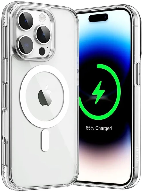 Θήκη Προστασίας Σιλικόνης Clear Case Με MagSafe iPhone 16 Pro Max