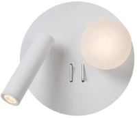 Απλίκα Lucide MATIZ LED - 1x3,5W 3000K - With USB charging point - White - 77286/02/31