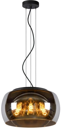 Φωτιστικό Κρεμαστό Lucide OLIVIA 3xE27 - Smoke Grey - 45401/40/65
