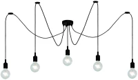 Lucide FIX - Pendant light - 5xE27 - Black - 08408/05/30