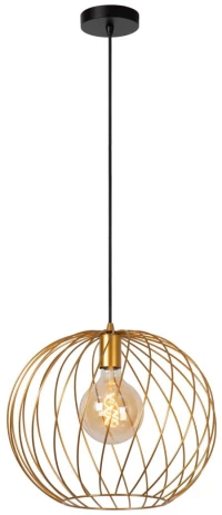 Φωτιστικό Κρεμαστό Lucide DANZA 1xE27 - Matt Gold / Brass - 21428/40/02