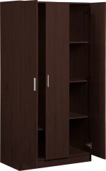Ντουλάπα Wilson 3D τρίφυλλη-Wenge