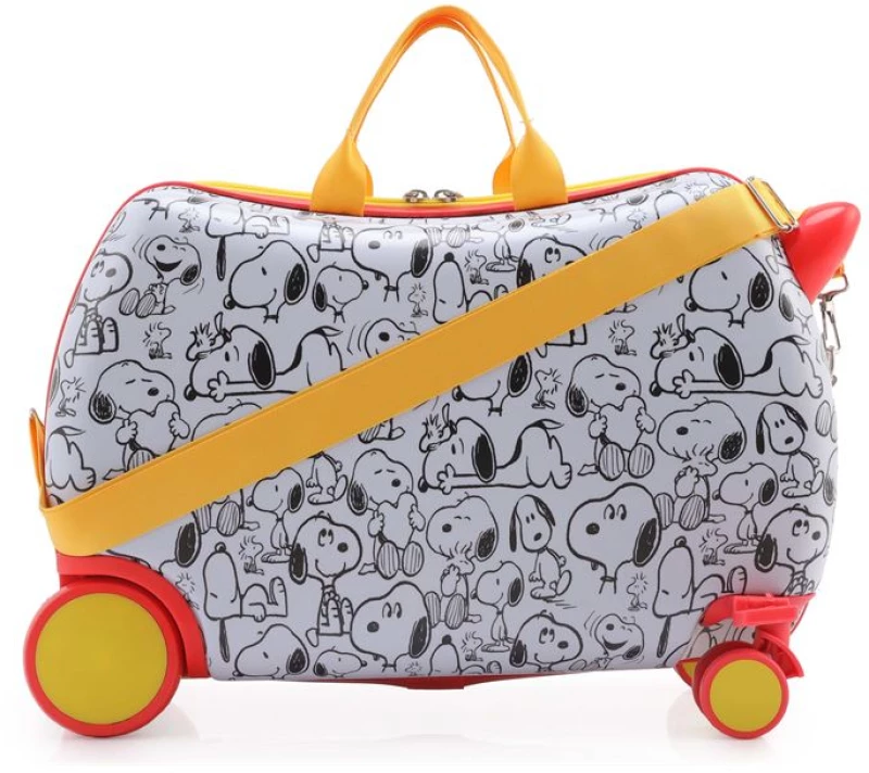 Παιδική Βαλίτσα Zoolittle trunky Snoopy Ασπρη/Μαυρη με ύψος 31cm - ZOO-792-001