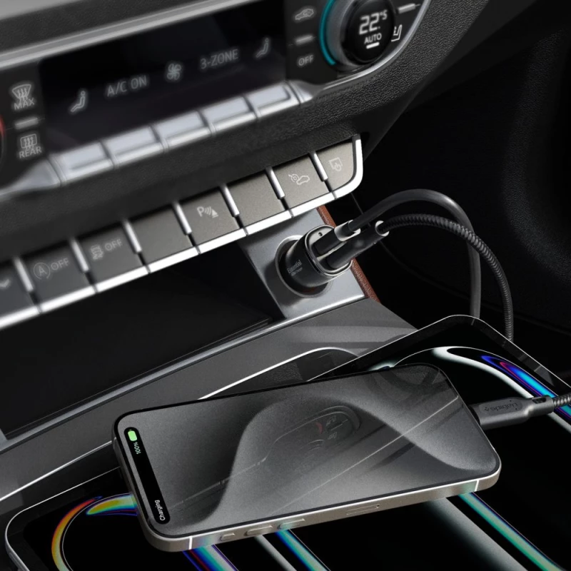 Spigen Φορτιστής Αυτοκινήτου ArcStation Car Charger 48W Black