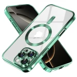 Techsuit Θήκη Luxury Crystal MagSafe iPhone 16 Pro Max Light Green