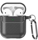 Techsuit Θήκη CarbonFiber for AirPods 1 / 2 Black