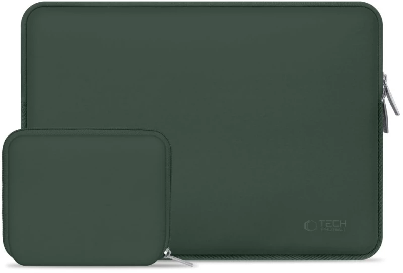 Tech-Protect Θήκη Neoslim MacBook / Laptop 15-16 & Τσαντάκι Midnight Green