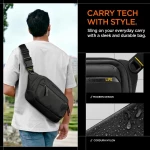Spigen Τσάντα Ώμου / Χιαστί Black
