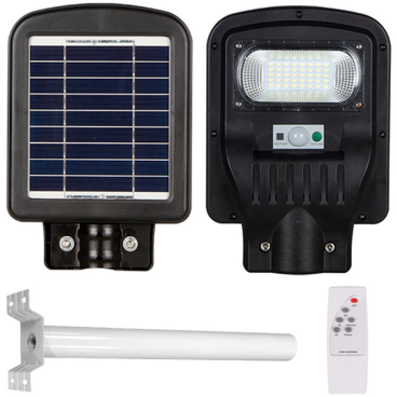 POWERTECH LED ηλιακός προβολέας HLL-0126 (+ΒΑΣΗ SPHLL-008) , χειριστήριο, PIR, 50W, 5000mAh